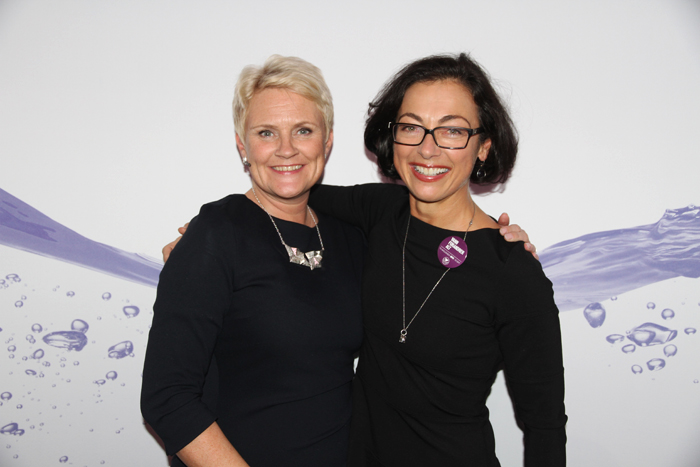 Anne-Marie Helland, general secretary of NCA, and Kari Bucher, who leads the telethon, are overwhelmed by the findraising results. Phto: Martin Berge/NCA